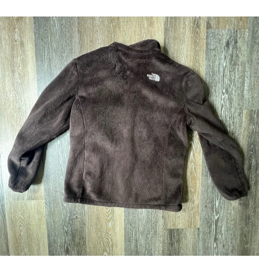 The North Face Osito Fleece Jacket Womens Large Brown Full Zip High Pile Soft
